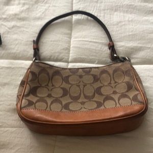 Smaller over shoulder Classic Coach purse